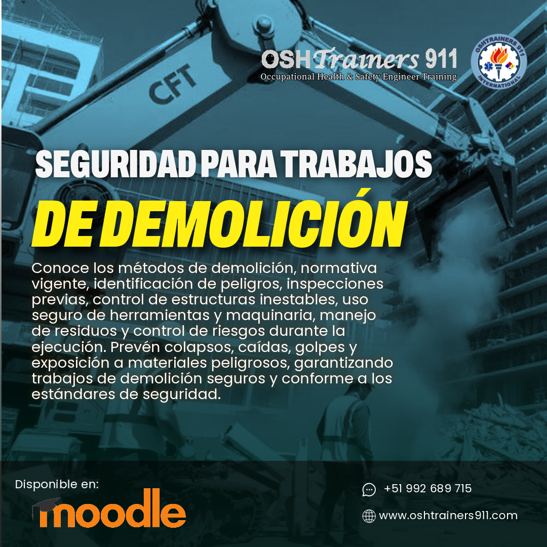 Curso STD: Seguridad para trabajos de demolición