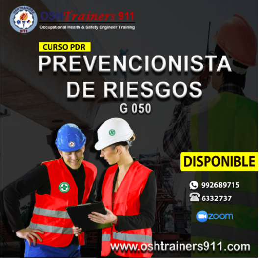 CURSO: PREVENCIONISTA DE RIESGO (PDR)  G-050 