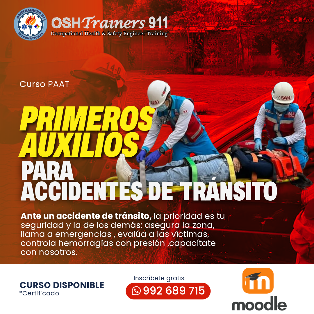Curso PAAT: Curso Primeros Auxilios para Accidentes de Tránsito