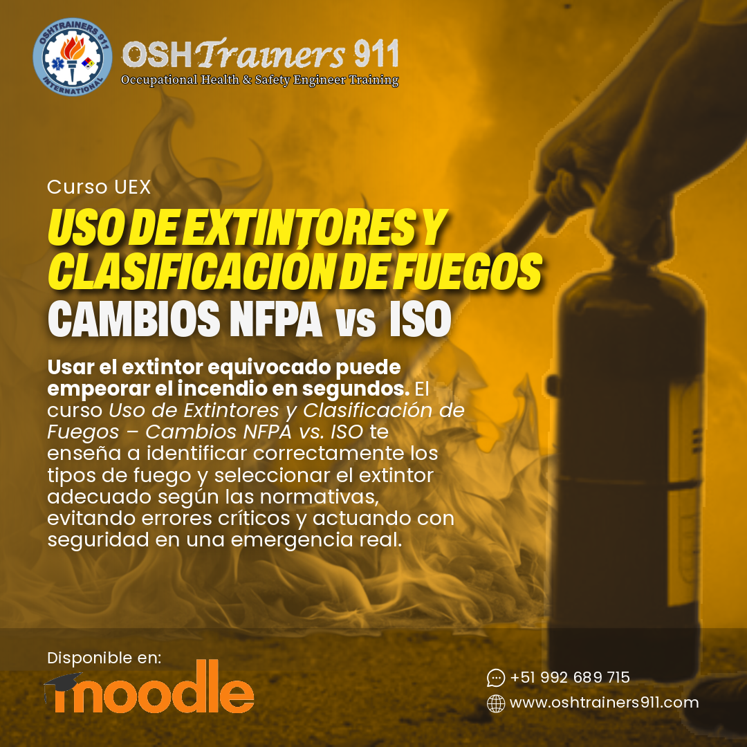 Actualización de Clasificación de Fuegos ISO 3941 vs NFPA 10